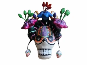 Mini Wandbehang Catrina Tag der Toten handgefertigt & signiert Zuniga - Bild 1 von 10