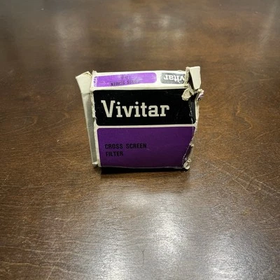 Vivitar Cross Screen Filter For Camera 72mm W/ OG Box Vintage Made In Japan  - Image 1 of 4