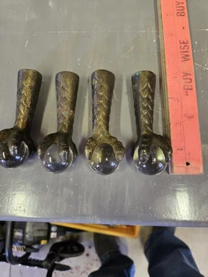Brass Clawfoot Chair Feet - Image 1 of 2
