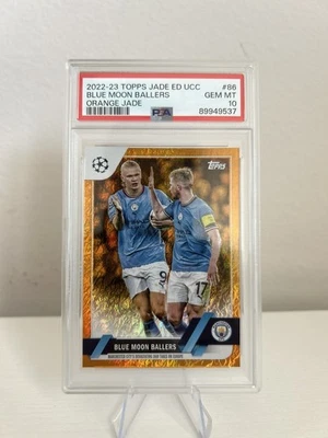 Blue Moon Ballers 2022-23 Topps UCC Jade Orange /25 PSA 10 GEM MT KDB Jersey # - Image 1 of 2