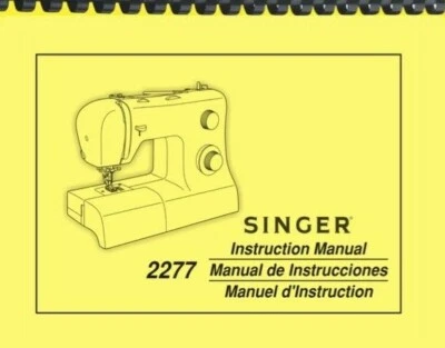 Singer 2277 Sewing Machine OWNER'S INSTRUCTION MANUAL - Image 1 of 3