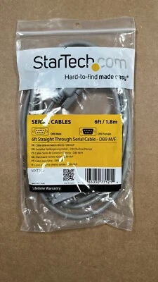 StarTech Straight Through Serial Cable - DB9 M/F - 6 Feet (MXT100) - Image 1 of 2