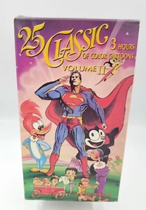 25 Classic Cartoons - 3 Hours VHS Vol 2 Bugs Bunny, Porky, Daffy Duck, Popeye - Picture 1 of 7