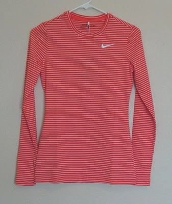 WMT Nike Women's Dri-Fit Crew Base Layer Golf Long Sleeve Shirt Sz XS 743007 - Image 1 of 4