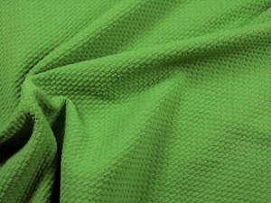 Bullet Textured Liverpool Fabric 4 way Stretch Apple Green Q21 - Picture 1 of 1