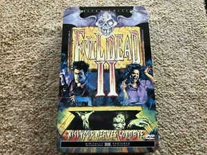 EVIL DEAD 2: KISS YOUR NERVES GOODBYE (DVD, 2000, LIMITED ED. TIN) 31521/50000 - Imagen 1 de 8