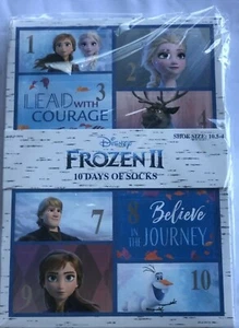 New Disney Frozen 2 "10 Days of Socks" size 10.5-4 child..Great Gift, Must See!! - Picture 1 of 5