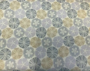 RJR FABRICS - SPLASH #2218-003 - SAND DOLLARS - GRAY -- BY THE YARD - Picture 1 of 2