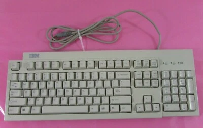 Vintage IBM KB-7953 Wired Keyboard White Standard 104 keys PS/2 - Image 1 of 4