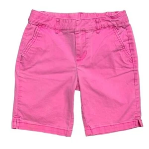 Neon Pink Bermuda Skimmer Shorts Adjustable Waist by SO - Picture 1 of 5