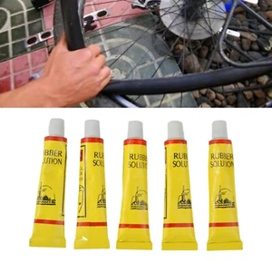 5xBike Tyre Inner Tube Puncture Repair Rubber Cement Bicycle Tire Patch Glue UYR - Picture 1 of 14