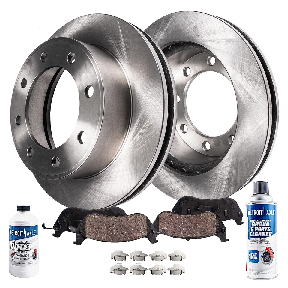 Front Brake Rotors Ceramic Pads for Chevy Silverado GMC Sierra 2500 3500 1500 HD - Image 1 of 1