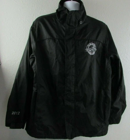 Kyle Petty Charity Ride 2012 Adult Large Black Jacket  Windbreaker (D-2) Cover