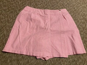 TY Original Wear Skort da donna, rosa a quadri 14P, 30" X 16,5 - Foto 1 di 3