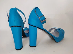 Exclusivo Hecho a Mano Zapatos de Salón Tacones 12cm Block Bolingier Poland - Imagen 1 de 5