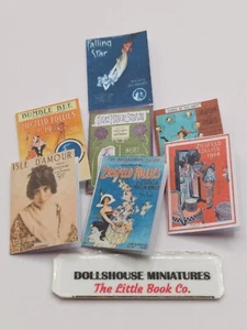 1:12 Scale Doll House Miniature Sheet Music x 7 Ziegfeld Follies (Set A) - Picture 1 of 20