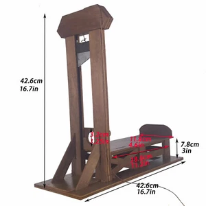  Fit 12'' Action Figure Soldier Toy 1/6 Wood Guillotine Model Scene Accessories - Picture 1 of 7