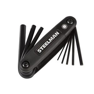 Steelman 8-Piece Folding Hex Key Set, Metric (MM) (2-Pack) 41930-CASE-2 - Picture 1 of 6