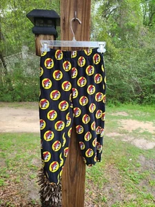 Buc-ees Pajama Pants Kids Medium Black All Over Print Logo Bucees - Picture 1 of 4