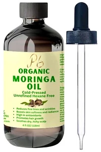 Aceite de Moringa Orgánico Prensado en Frío para Piel, Cabello y Cuerpo - Antienvejecimiento, Aceite Facial - Imagen 1 de 10