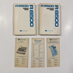 Manuales de programación de hardware de microcomputadora Rockwell R6500 apuntan 65 tarjetas de referencia - Imagen 1 de 7