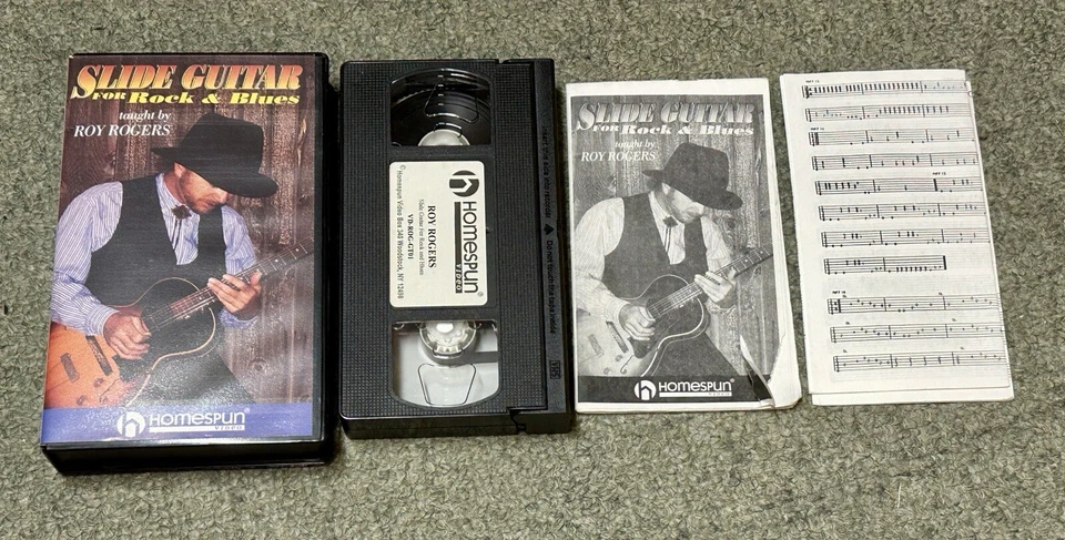 Roy Rogers Slide Guitar For Rock And Blues VHS Tape How To Homespun Video - Image 1 of 1