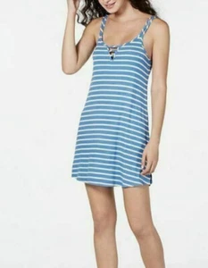 Camisón JENNI Escalera Frontal Cuello Redondo Chemise Talla XS XL Azul Amarillo $25 - Imagen 1 de 3