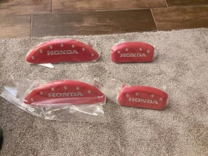 Red Honda Caliper Covers - Picture 1 of 3