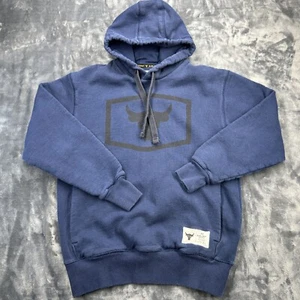 Herren Under Armour Project Rock blau Respect Hoodie Sweatshirt Größe Small - Bild 1 von 7