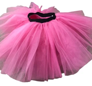 Flowers And Ruffles Girls Dolly Short Puffy Tulle Skirt Candy Pink Size 7-8 Yrs - Picture 1 of 6