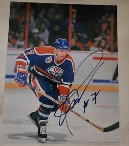 Martin Gelinas Autographed Signed Edmonton Oilers 8x10 Photo - Picture 1 of 1