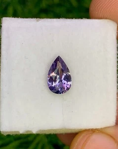 Natural Bi Color Tanzanite 0.94 Carat 8.6x5.5 MM Pear Shape Faceted Gem - Picture 1 of 9