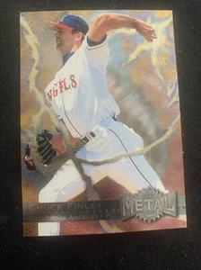 1996 Metal Universe Baseball Card #27 Chuck Finley - Imagen 1 de 2