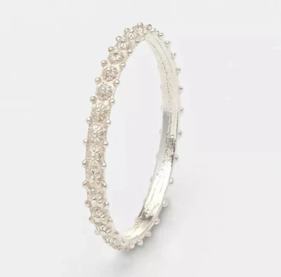 Fedina sarda in argento 925 rodiato fidanzamento anello fedi sarde donna fedine - Immagine 1 di 4