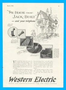 1926 Western Electric Bell telephone print ad antique - Picture 1 of 3