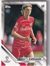 Topps UEFA CL Flagship Soccer 2022 No. 56 Maurits Kjaergaard Rookie Card RC