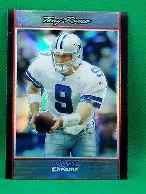 2007 Bowman Chrome REFRACTOR #115 Tony Romo NICE Dallas Cowboys - Image 1 of 3