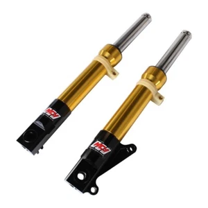 AMORTIGUADORES HORQUILLAS DELANTERAS NCY (ORO, TIPO FRENO DE DISCO) HONDA RUCKUS, DIO - Imagen 1 de 3