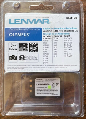 Novo! Bateria para câmera Lenmar Li-Ion - DLCS40 para Olympus Camedia, Stylus e Sanyo - Imagem 1 de 3