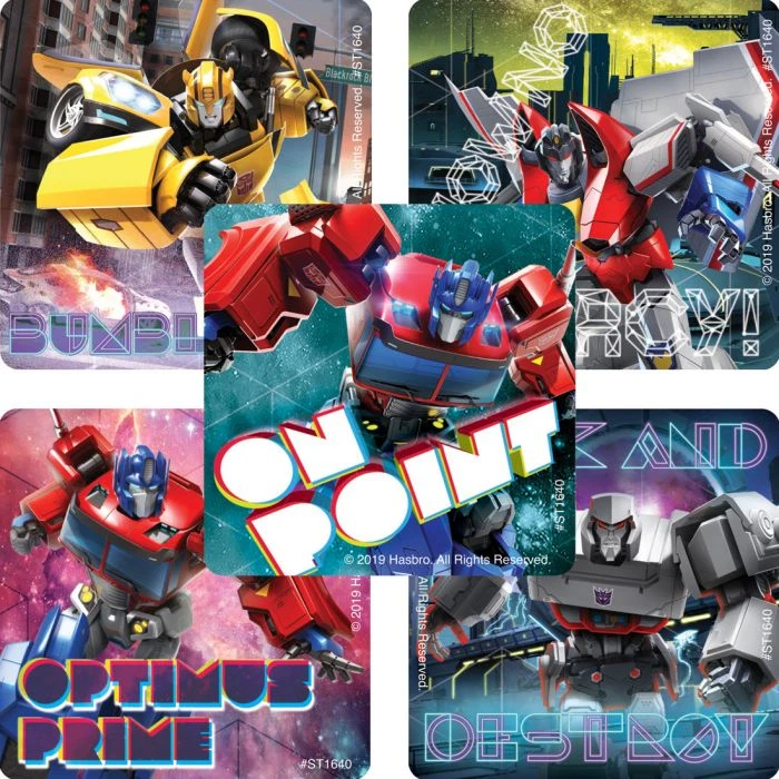 25 adesivos Transformers Dark Wonder, 2,5" x 2,5" cada, Party Favors - Imagem 1 de 1