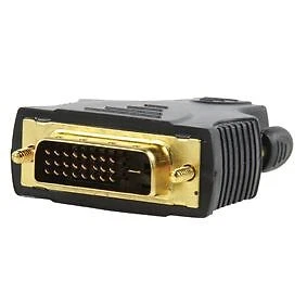 Adaptateur avec fiche hdmi femelle et fiche dvi-d mâle 24+1 pins contacts or 24k - Photo 1/1