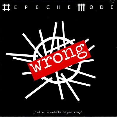 DEPECHE MODE – WRONG UNPLAYED 7’’ RED MARBLED SINGLE MUTE BONG40 - Image 1 of 4