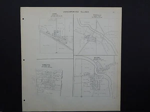 Wisconsin Jefferson County Map 1941 Ixonia Pipersville Hubbleton Milford Y16#39 - Picture 1 of 1