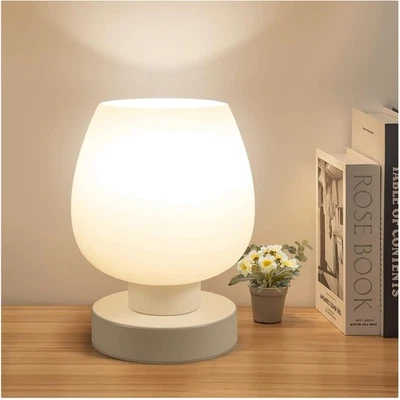 Lámpara de Mesita de Noche Táctil - Lámpara Pequeña Moderna para Dormitorio Sala de Noche... Foto 1 de 4