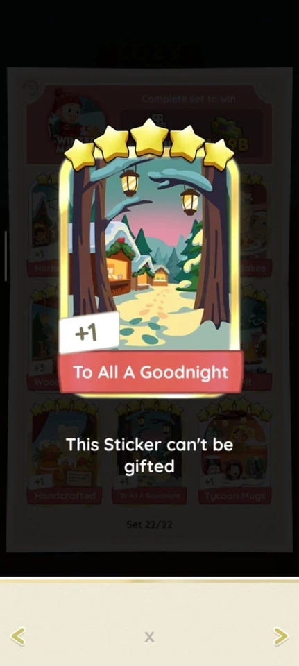 5 ⭐️ TO ALL A GOODNIGHT - SET 22⚡️ GOLDEN BLITZ ⚡️VERY CHEAP AND FAST  DELIVERY - Image 1 of 1