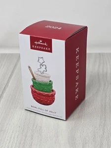 NEW 2024 Hallmark Bowl Full of Jolly Mixing Bowls Christmas Ornament - Picture 1 of 4