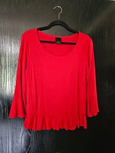J.T.B. Women’s Red Top – Size Large - Picture 1 of 4