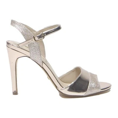 BUFFALO Womens Strappy Sandals Wedge Champagne Synthetic UK 5 Evening Party - Image 1 of 4