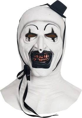 Maschera Terrifier Clown, Art The Clown Killer Horror Halloween Carnevale Bianco - Immagine 1 di 4