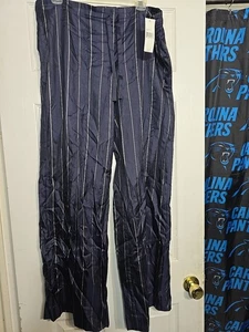 Pantalone donna Lauren Ralph Lauren 100% seta taglia 6 blu/bianco righe pull on - Foto 1 di 9